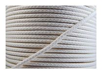 celloexpress Cotton Piping Cord - Natural - Netted, Pre-Shrunk - For Upholstery, Soft furnishings, Dressmaking (5mm White, 5m - 500cm)