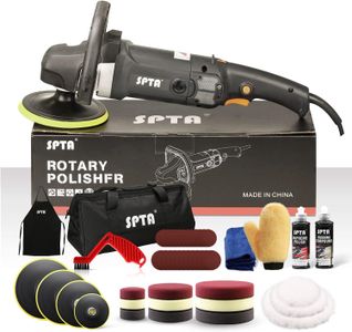 SPTA 7" Rotary Buffer Polisher Set – 180mm Car Polishing Machine & Pads