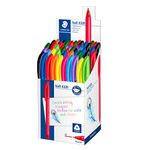 STAEDTLER 4320 MKP50 Stick Rainbow Ballpoint Pen - Assorted Colours (Tub of 50)