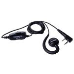 Kenwood KHS-31 C-Ring Earbud Hanger with PTT and Clip Microphone