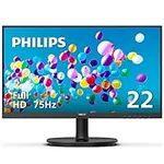 Philips 22 inch Class Thin Full HD (1920 x 1080) 75Hz Monitor, VESA, HDMI & VGA Port, 221V8LN