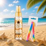 Avon Skin So Soft AIRBRUSH Mosquito Insect Repellent Citronella Enhance & Glow Gradual Tanning Dry Oil Spray, 100ml - Travel size