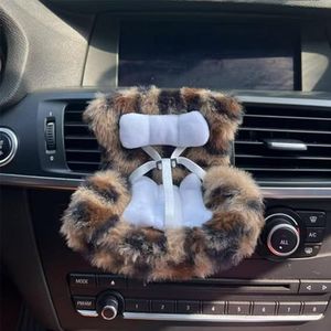 NUJOLI La-bubu Car Seat with Soft Furry Cushion for 10-17cm Dolls, La-bubu Accessories, Car Air Vent Decor, Includes Seat Leg for Desktop Display