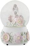 Chickadee Flowers Pastel Musical Snow Globe Plays Tune You are My Sunshine