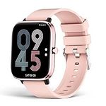 2023 Smart Watch with Bluetooth Call for Women, IP67 Waterproof Fitness Tracker with 1.7" HD Display Blood Pressure SpO2 HR Temperature Sleep Monitor for Android and iOS Phones Pink