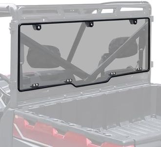 StarknightMT Ranger XP 1000 Rear Windshield, Smoke Tinted Ranger 1000 Back Window Rear Windscreen Compatible with Polaris Ranger XP 1000/Crew 2017-2025, Ranger 1000/Crew 2020-2025