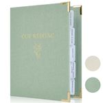 Beautiful Wedding Planner Book And Organizer - A Unique Linen Binder For the Bride Perfect To Plan Your Big Day - An Exceptional Engagement Gift For Newly Engaged Couples, Future Brides, And Grooms