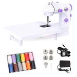 Yohencin Mini Sewing Machine Double Thread Speed Switch, Electric Sewing Machine With expansion platform and sewing machine accessories，,Beginners And Kids Portable Sewing Machine,Diy Birthday Gift