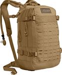 CAMELBAK HAWG Military Hydration Pack - Coyote, 3L Crux Reservoir / 3 Litre Water Bladder Tank Army MilSpec Rucksack RAF Forces Backpack MOLLE Soldier Day Pack Shoulder Bag Tactical Trek Luggage