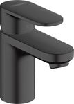 hansgrohe Vernis Blend - bathroom tap with pop-up waste set, bathroom sink tap with spout height 70 mm, basin mixer tap water-saving (EcoSmart), matt black, 71550670