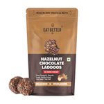 EAT BETTER CO Hazelnut & Chocolate Sugar-Free Laddoos|High Protein & Instant Energy|95% Dry-Fruits-Pack Of 20-Healthy Chocolate No Added Sugar|Healthy Snacks|Energy-Bar Replacement, 200Gram