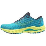 Mizuno Men's Wave Inspire 19 Running, JBlue/Bolt2Neon/Luminous, 10 UK