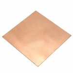 1Pcs 99.9% Pure Copper Sheet, 100mmx100mm, No Scratches, Film Attached Copper Plates, Pure Copper Sheet Metal, Copper Plates for Repairs, Electrical (Thickness 0.5mm)