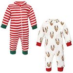 Hudson Baby, Rudolph, Unisex Plush Jumpsuits, 12-18 Months