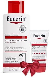 Eucerin Eczema Relief Cream & Body Wash and Eczema Relief Body Cream Multipack, Body Wash for Eczema, Body Cream for Eczema (13.5 fl. oz. Wash and 5 oz. Cream)