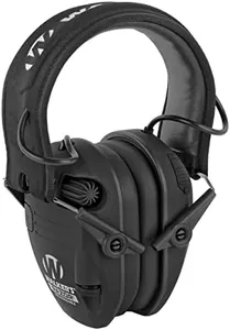 Walker's Unisex Adult’s Hunting Shooting Lightweight Rechargeable Hearing Protection Noise Reduction Low-Profile Electronic Earmuffs, Black