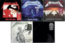 Metallica Classics Remastered CD 5-Pack 1983-1991: Kill Em All + Ride The Lightning + Master Of Puppets + And Justice For All + Metallica The Black Album