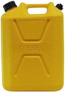 Proquip Plastic Diesel Fuel Can, 10 Liter Capacity, Yellow