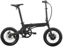 QUALISPORTS NEMO Lightweight Folding Electric Bike 250W Motor Pedal Assist Bike Thumb Throttle Push Go Single Speed 16MPH 36V 7AH Sam-Sung Battery Range 31 Miles Compact 16" Ebike for Adults UL 2849