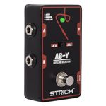 STRICH Dual Channel ABY Guitar Pedal, Electric Guitar Box Line Selector, True Bypass, Versatile AB Switch for Electric Guitar, Black