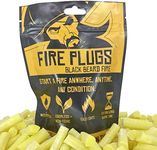 Black Beard Fire Plugs (50 Plugs) | 100% Weatherproof Fire Starter for Campfires | Can Light 50+ Fires | Extra Long Burn Time | 30 Yr Shelf Life for Emergency Survival Kits | Made in USA, Yellow