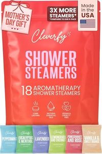 Cleverfy Shower Steamers Aromatherapy - 18 Pack of Shower Bombs with Essential Oils. Self Care Stocking Stuffers for Women and Teens and Christmas Gifts for Women. Red Set