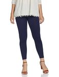 Max Women's Regular Fit Navy Leggings Medium, High Rise