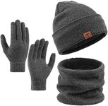 OZERO Winter Beanie Gloves Scarf Se