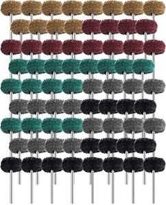 300 Pack Abrasive Wheels 1 Inch Abrasive Wheel Buffing Polishing Wheel Burr Set for Rotary Tool 2.35 mm Shank Polishing Bits