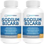 Sodium Bicarbonate 650mg Capsules Delayed Release for Supporting Normal Kidney Function & Kidney Supplement. Sodium Bicarbonate for Acid Relief, Alkalinity 120 Pills 2-Pack
