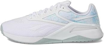 Reebok Women's Nano X2 Cross Trainer Sneaker, White/Seaside Grey/Hint Mint, 5