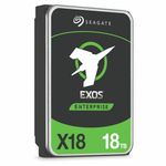 Seagate Exos X18 18TB Enterprise HDD - CMR 3.5" Hyperscale SATA 6Gb/s 7200RPM 512e 4Kn Fast Format Low Latency with Improved Caching (ST18000NM000J)