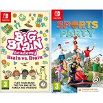 Big Brain Academy: Brain vs Brain (Nintendo Switch) + Sports Party (Code in Box) (Nintendo Switch)