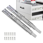 Volo Heavy Duty Drawer Slides, Full Extension Ball Bearing Runners | Pack of 2 Piece | Channels for Kitchen Cabinets, Wardrobes, and Dressers (Push to Open, 10 Inch)