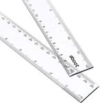 EBOOT 2 Pack Plastic Ruler Straight