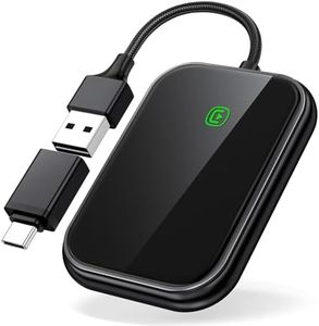 Sctrie Wireless CarPlay Adapter - Fast & Stable Connection for Carplay Wireless Adapter Convert Factory Wired to Wireless CarPlay Dongle Plug & Play Car Play Fit for iPhone iOS 10+ (Black)