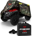 Badass Moto Camo ATV Covers Heavy Duty Waterproof Canada, Four Wheeler Cover - 3X Waterproof 4 Wheeler Cover, Night-Reflective, Camouflage Quad Cover, Easy-Access Zipper, Vents - Medium 86" ATV Gifts