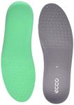 ECCO Men's Active Performance Textile Insole, Dark Grey Perforated, 6-6.5