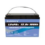 LiFePO4 Battery 12V 100Ah Lithium leisure battery, Lithium Iron Phosphate Battery instead of car AGM battery or deep cycle battery, for RV, Boat, Marine, Solar System,mobility scooter battery.