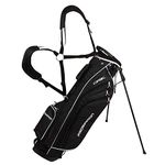 Prosimmon Golf DRK 7" Lightweight Golf Stand Bag with Dual Straps Black/White