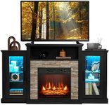 COSTWAY Electric Fireplace TV Stand