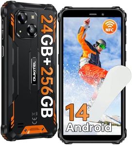 OUKITEL WP32 Pro Telephone Incassable Android 14, 24(6+18) Go RAM+256Go ROM/1To Smartphone Incassable, 6.0” HD Dsiplay Portable Incassable, 20MP, 6300mAh Batterie, Octa-Core/IP68/4G Dual SIM/NFC/OTG