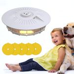 COZHYESS 1Pcs Dome Flea Trap, Electric Flea Trap, Indoor Ins-ect Trap Trap Catcher, Indoor Flea Trap Sticky, Effective Flea Trap for Gnat, Moth, Fruit Best Control for Home