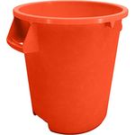 SPARTA Bronco Round Waste Bin Trash Container 10 Gallon - Orange