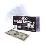 BCW Supplies Regular Bill Deluxe Currency Holder (50 Count)