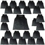 BlueDot Trading Adult Sports Pinnie Scrimmage Training Vest in Nylon Mesh for all kinds of Sports Soccer, Football, Basketball, Lacrosse, Black, 24 Pack