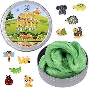 Inner-Active Play Putty Therapy Putty for Kids with Charms Green as Grass Theraputty Medium Resistance, Increase fine Motor Skills and Finger Strength, Occupational Therapy Toys