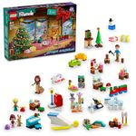 LEGO Friends Advent Calendar 2024, Christmas Countdown Toy for Kids with 24 Surprises Including 5 Mini-Doll Characters and 3 Animal Figures, Themed Gift Idea for 6 Plus Year Old Girls & Boys 42637