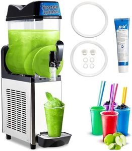 GarveeHome 12L Commercial Slushy Machine, One Tank 3.2 Gal Margarita Machine, 430W Frozen Drink Machine, Food-Grade PC Tanks & Stainless Steel, Ideal for Restaurants Bars Pool Parties