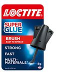 Loctite Super Glue Brush On, Superglue with Applicator Brush to ensure full coverage, Fast-Drying Clear Glue for Metal,Plastic,Wood etc, Strong Glue with Easy-Open Cap,Waterproof,Dries fast, DIY,1x5 g